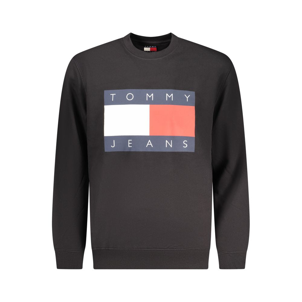 Black Cotton Men Sweatshirt - ventzia