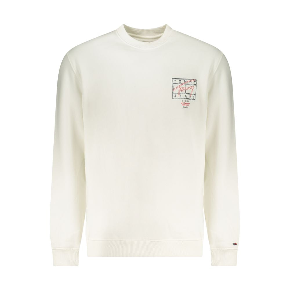White Cotton Men's Sweatshirt - ventzia