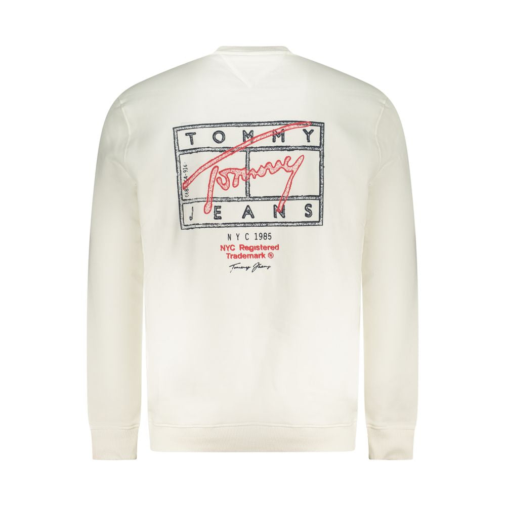 White Cotton Men's Sweatshirt - ventzia