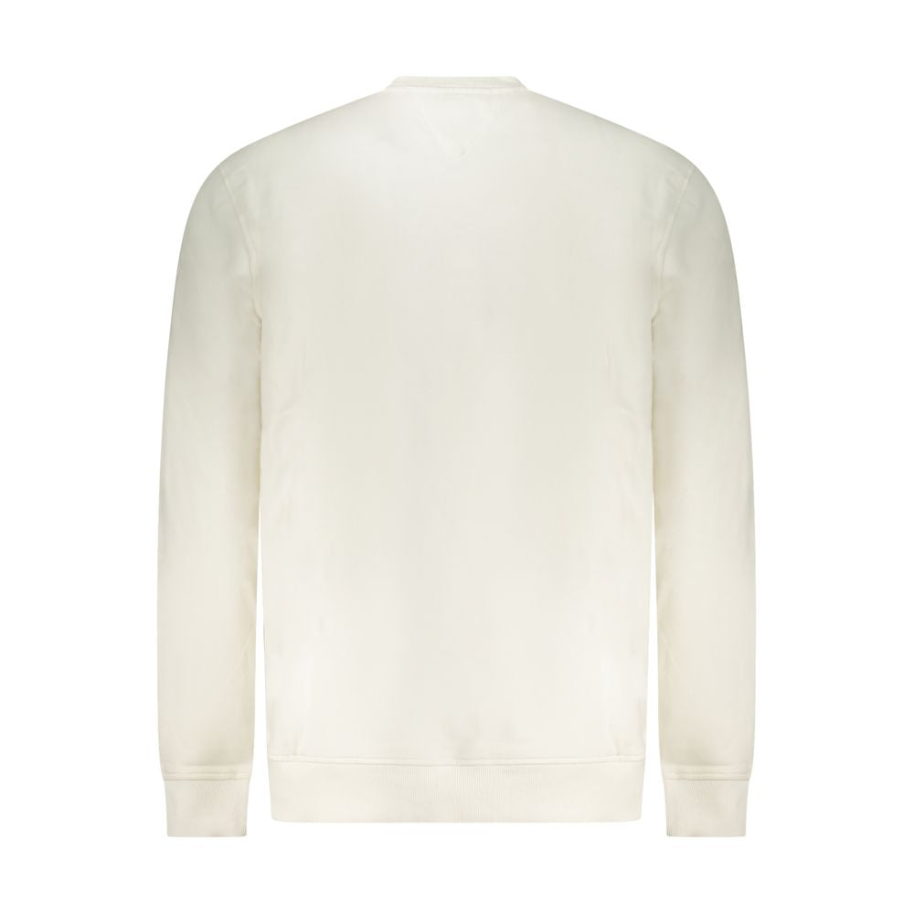 White Cotton Men's Sweatshirt - ventzia