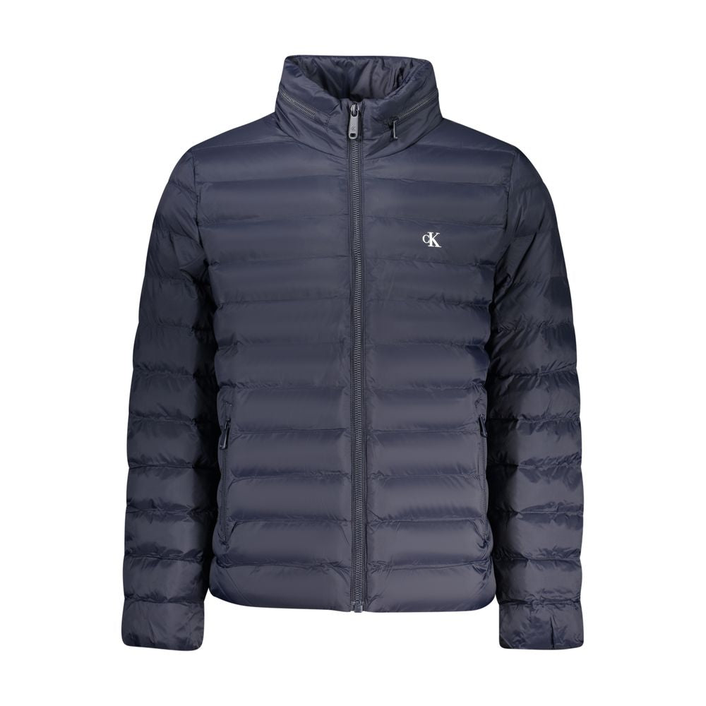Blu Poliammide Men's Jacket - ventzia