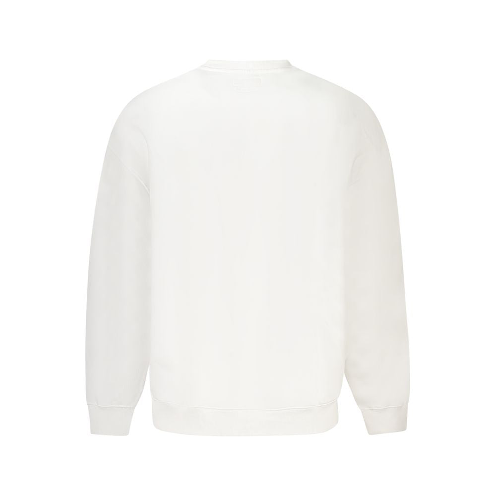 White Cotton Men's Sweater - ventzia