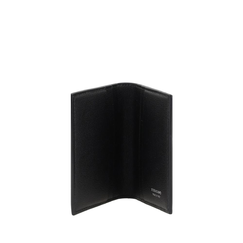 Black Calf Leather Bos Taurus Wallet - ventzia