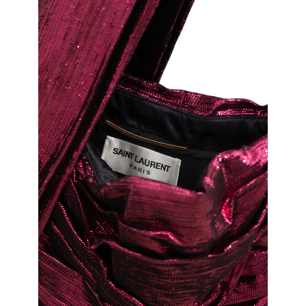 Fuchsia Viscose Short Dress - ventzia