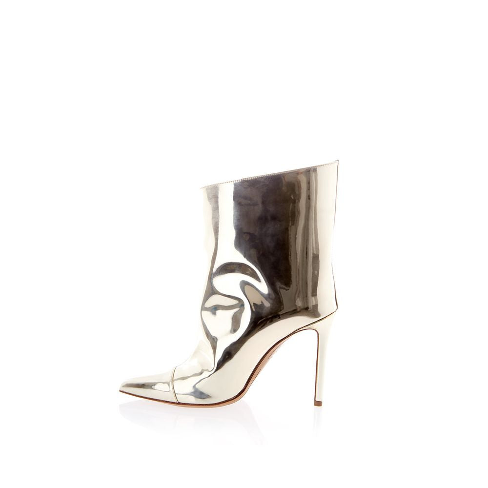 Multicolor Patent Leather Ankle Boots - ventzia