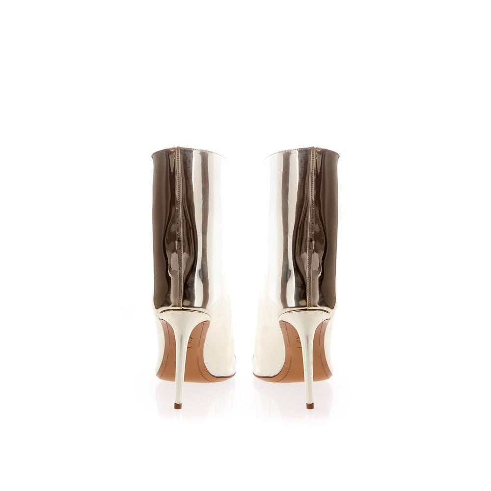 Multicolor Patent Leather Ankle Boots - ventzia
