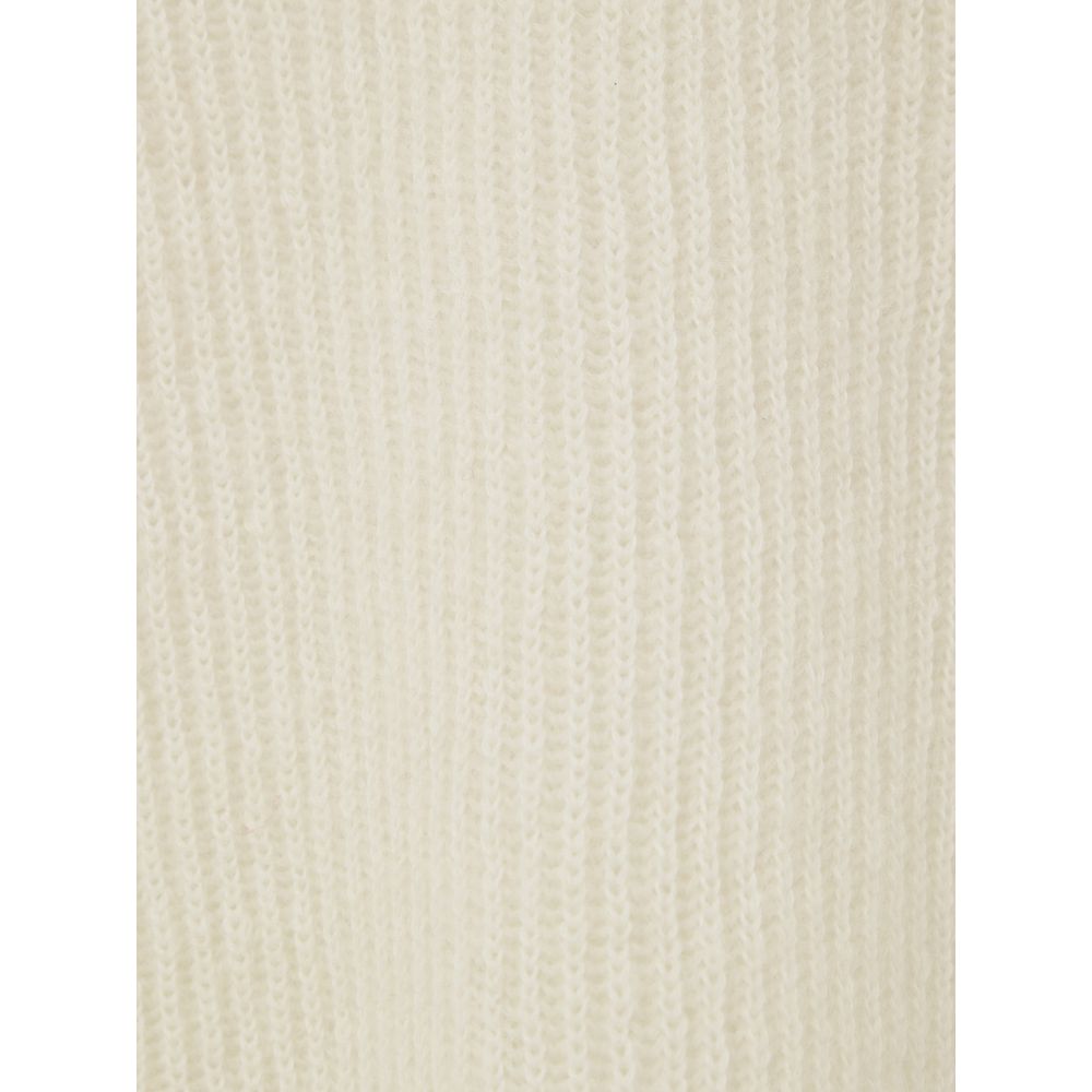 White Wool Polo Shirt - ventzia