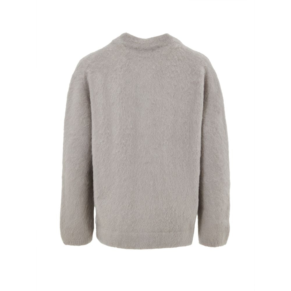 Beige Wool Cardigan - ventzia