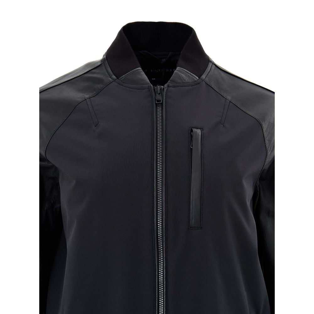 Black Cotton Parka - ventzia