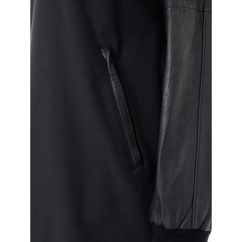 Black Cotton Parka - ventzia
