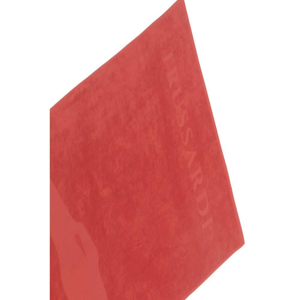 Red Cotton Men Swim Towel - ventzia