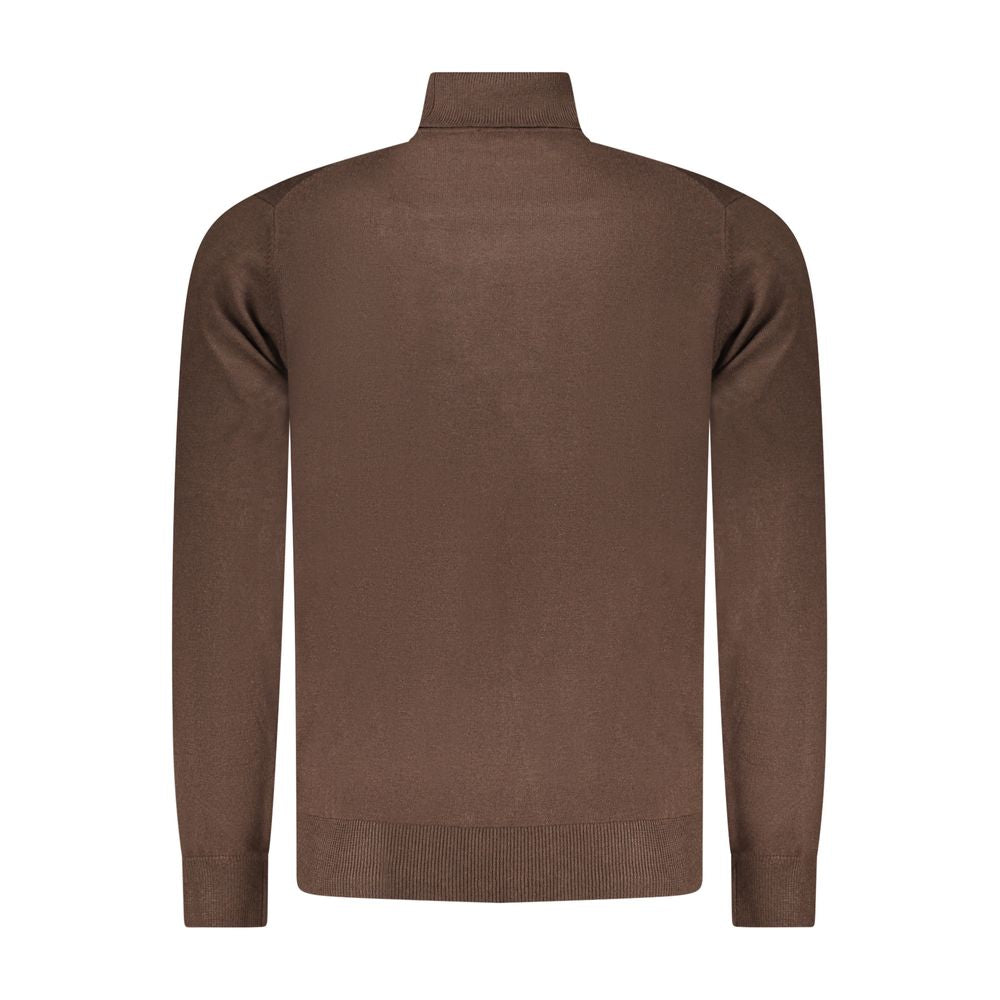 Marrone Poliammide Men Sweater - ventzia