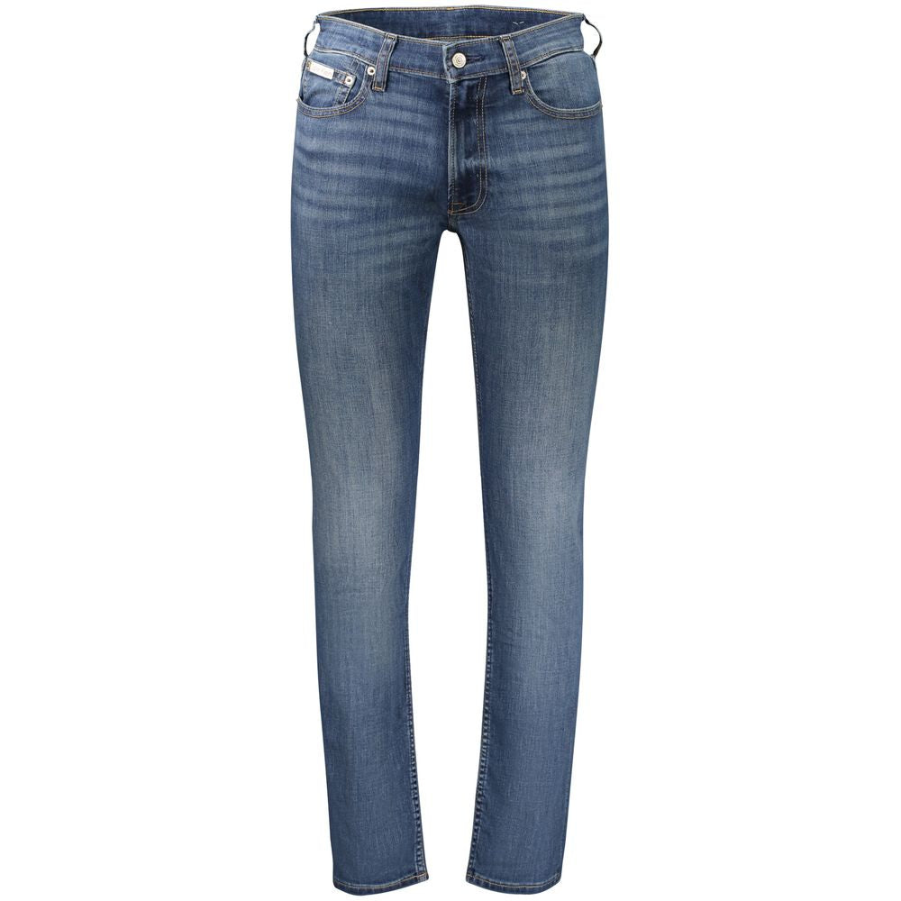 Blue Cotton Men's Jeans - ventzia