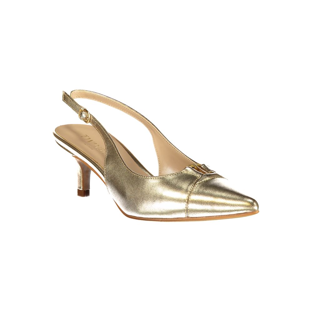 Gold Leather Women's Sandal - ventzia
