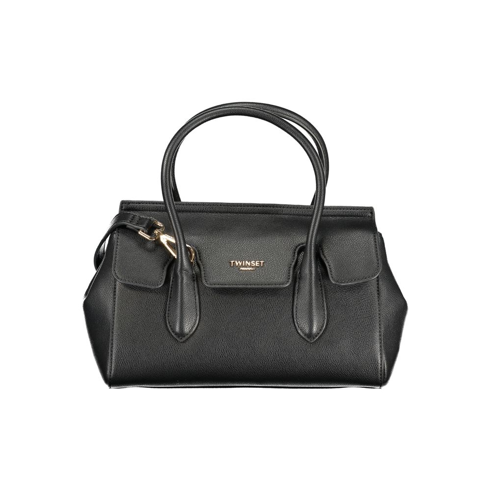 Nero Poliuretano Womens Handbag - ventzia
