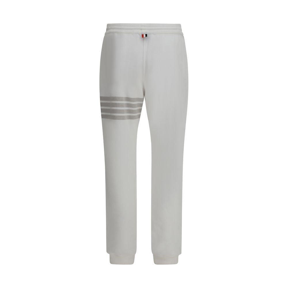 White Cotton Joggers (Workout Pants) - ventzia