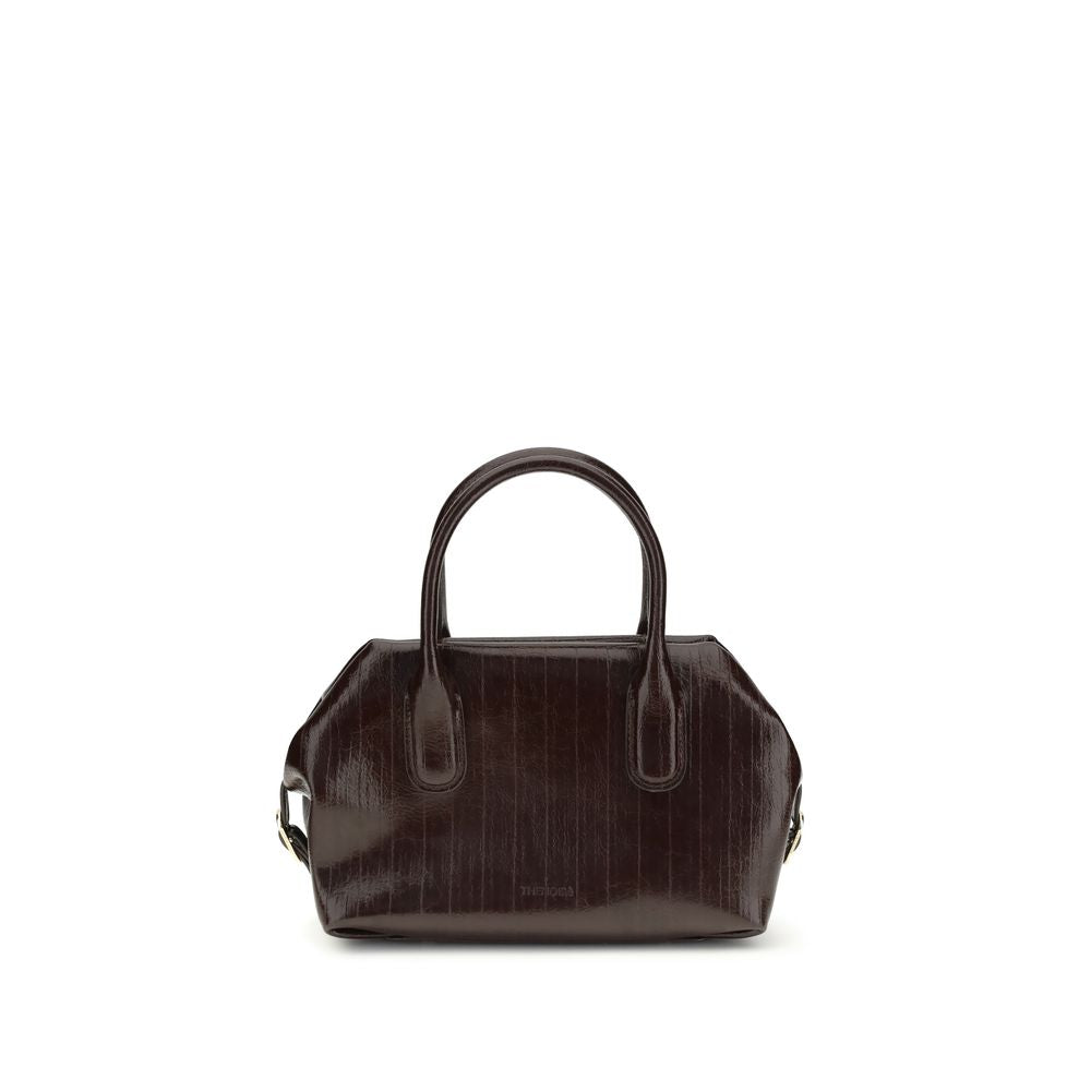 Brown Polyethylene Shoulder Bag - ventzia