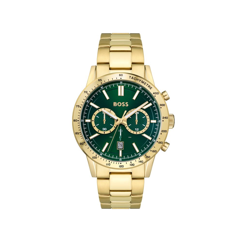 Gold Stainless Steel Dress Watch - ventzia