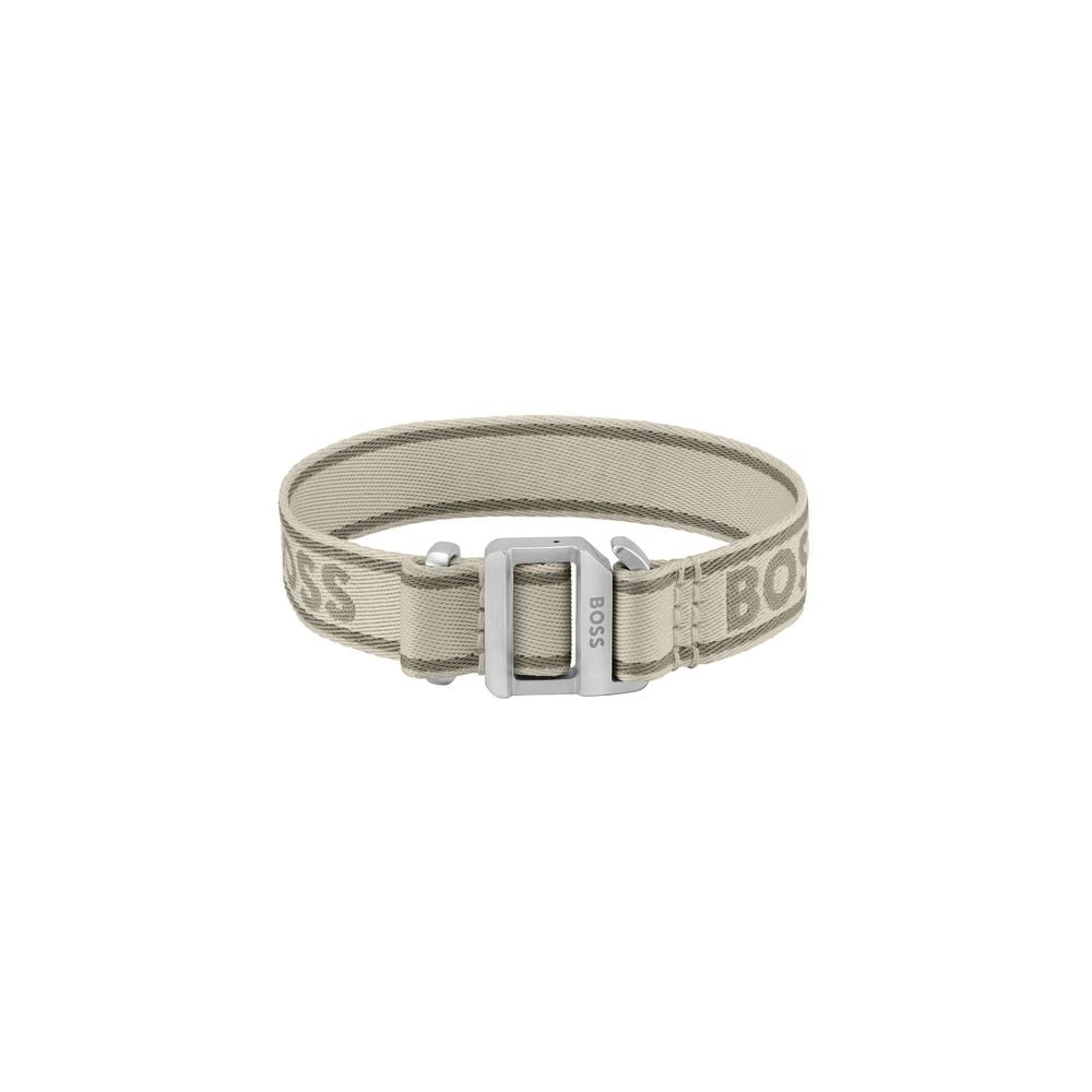 Beige Fabric Bracelet - ventzia