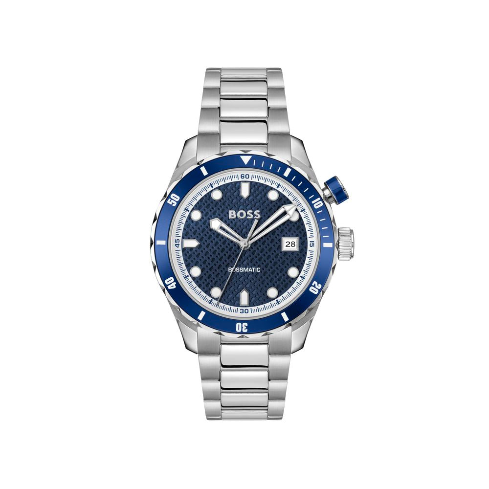 Gray Stainless Steel Dress Watch - ventzia