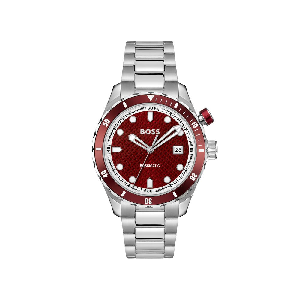 Gray Stainless Steel Dress Watch - ventzia