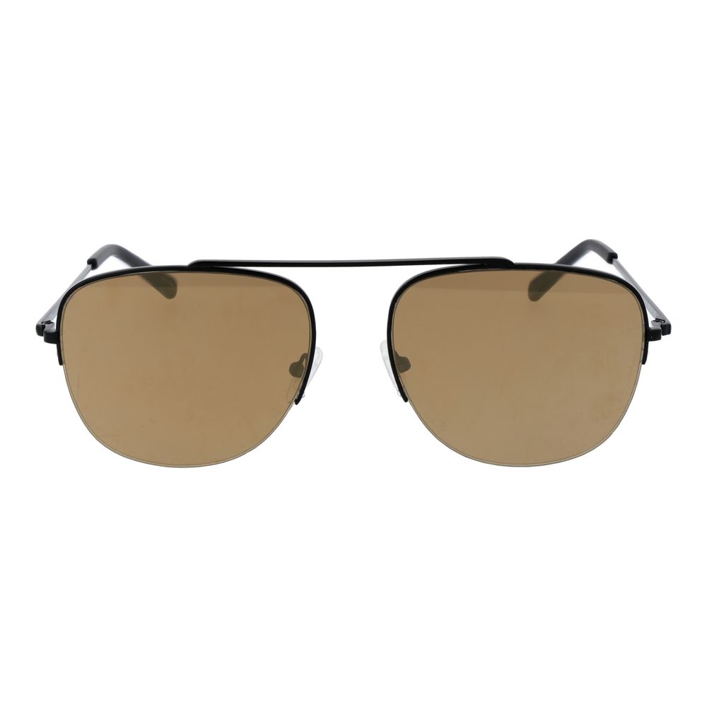 Brown Metal Sunglasses - ventzia