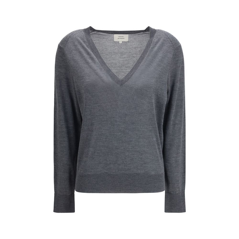 Gray Cashmere Sweater - ventzia