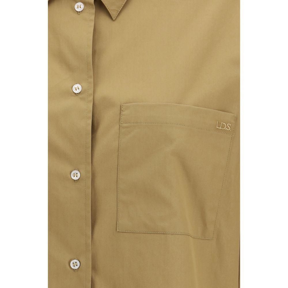 Beige Cotton Shirt - ventzia