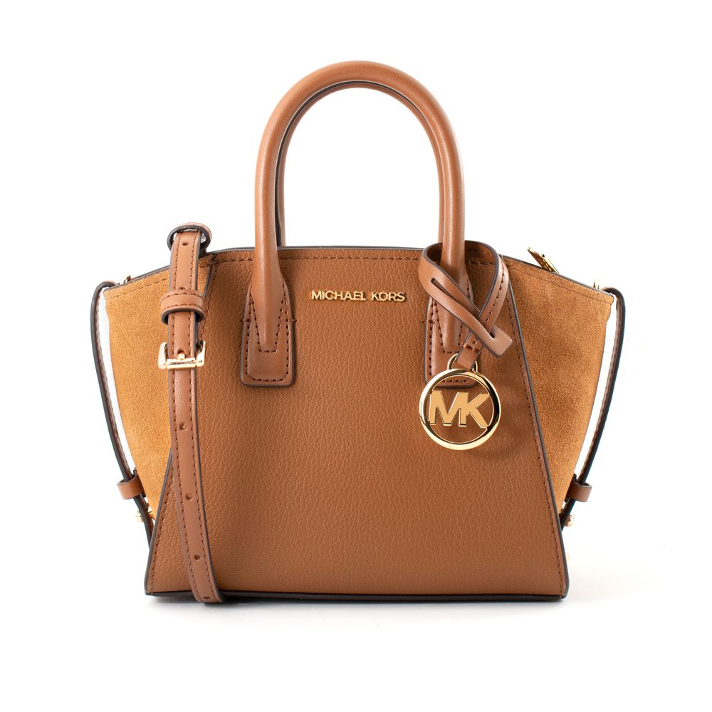 Brown Leather Handbag - ventzia