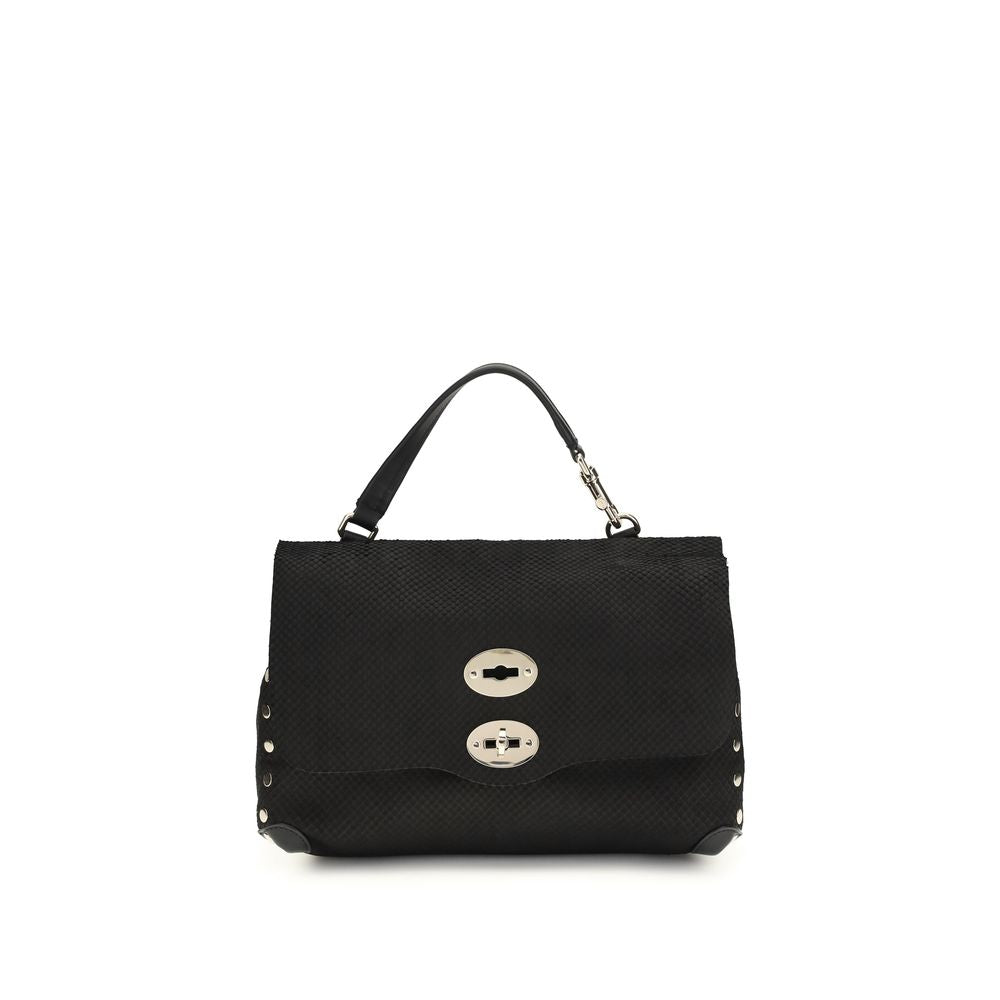 Black Calf Leather Bos Taurus Handbag - ventzia