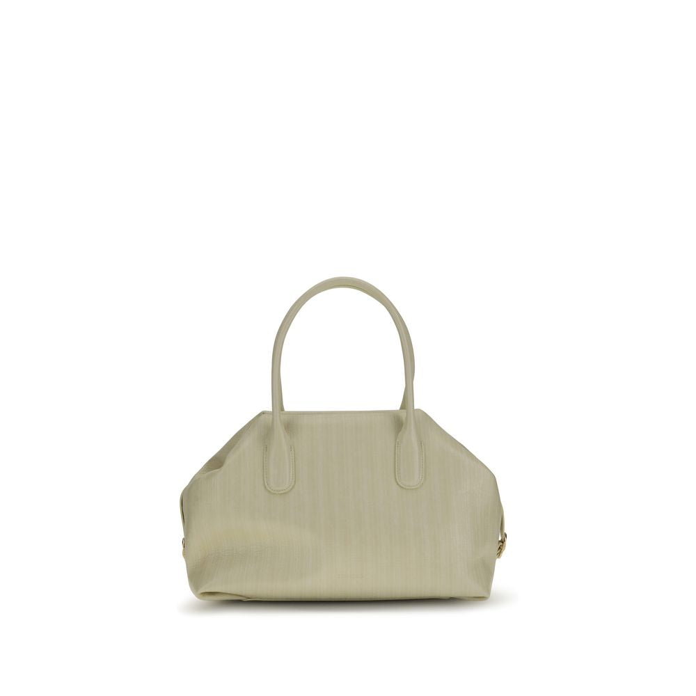 Beige Polyethylene Shoulder Bag - ventzia