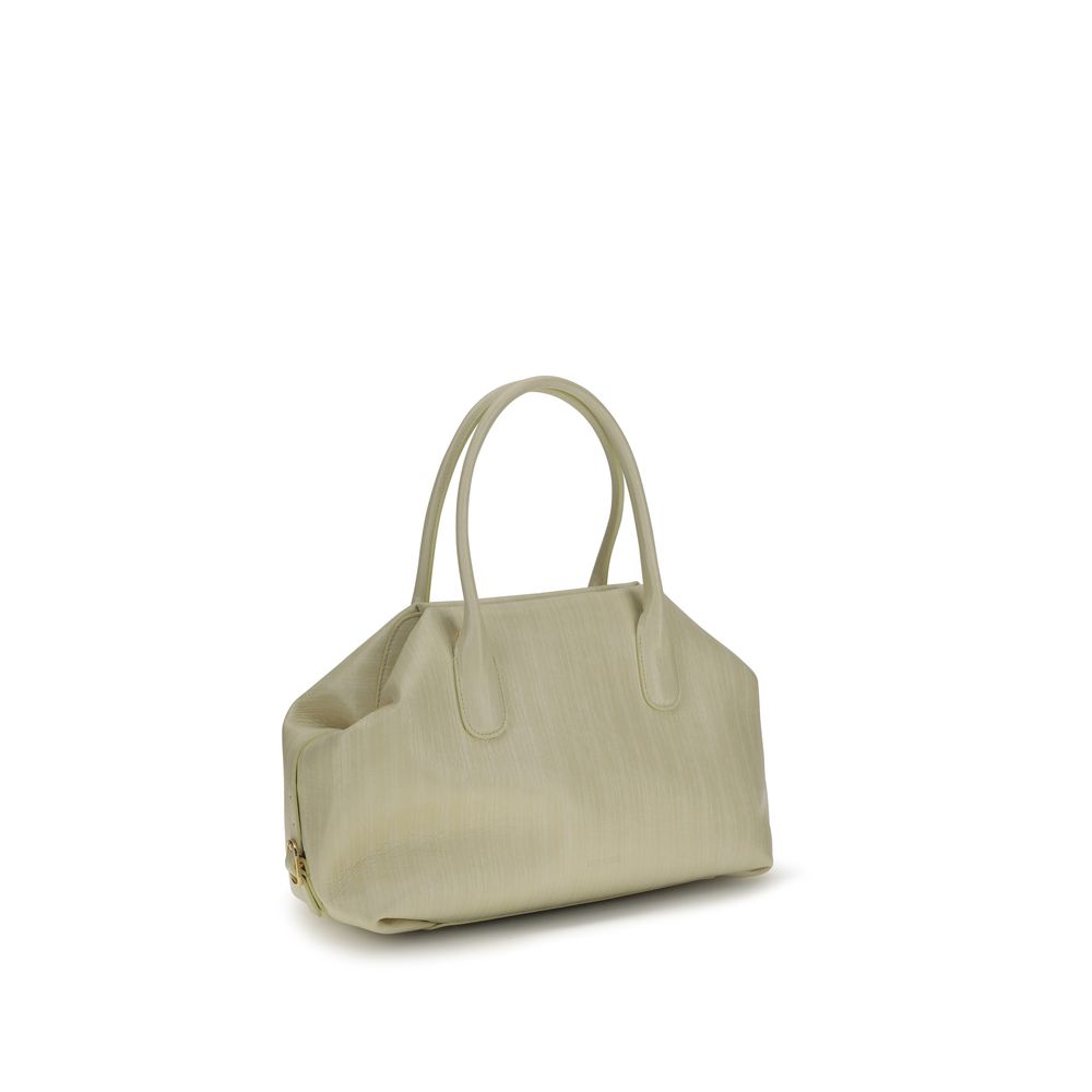 Beige Polyethylene Shoulder Bag - ventzia