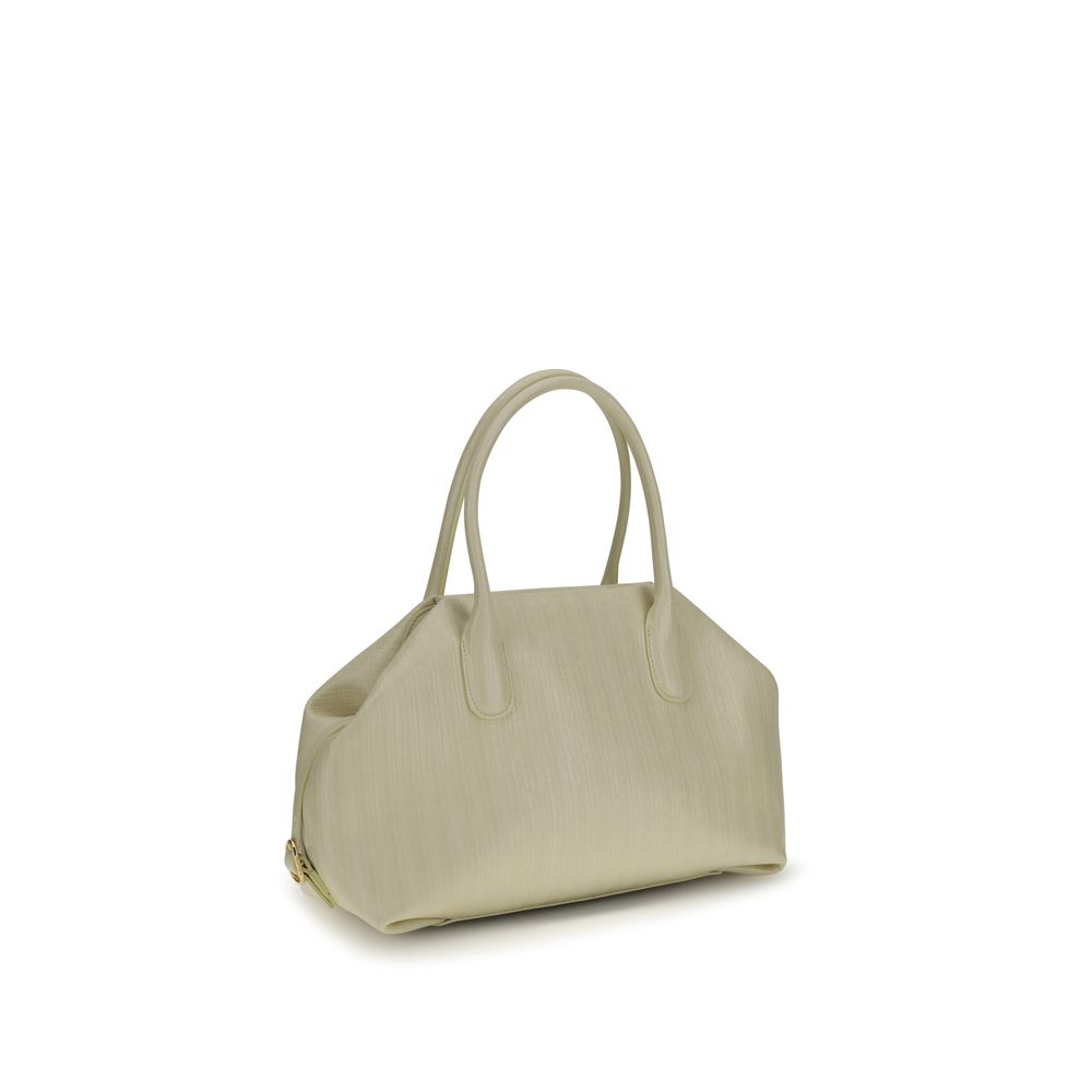 Beige Polyethylene Shoulder Bag - ventzia