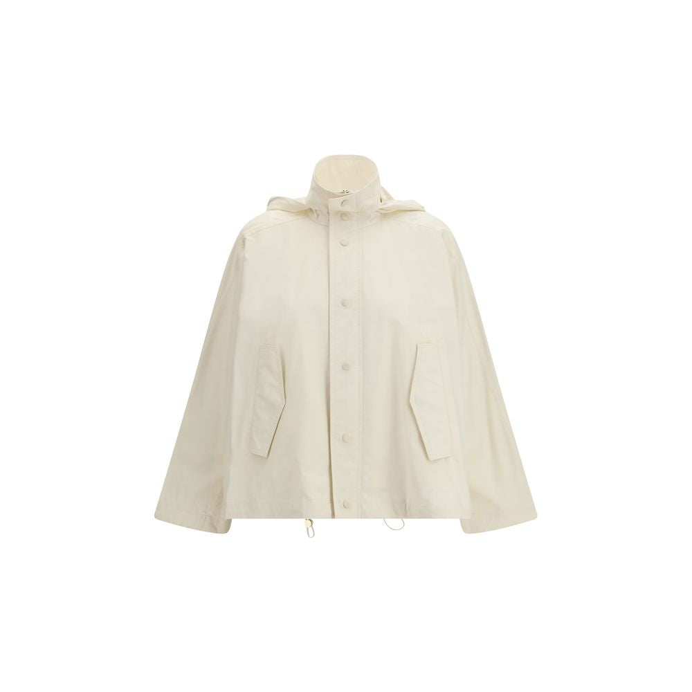 Beige Cotton Rain Coat - ventzia