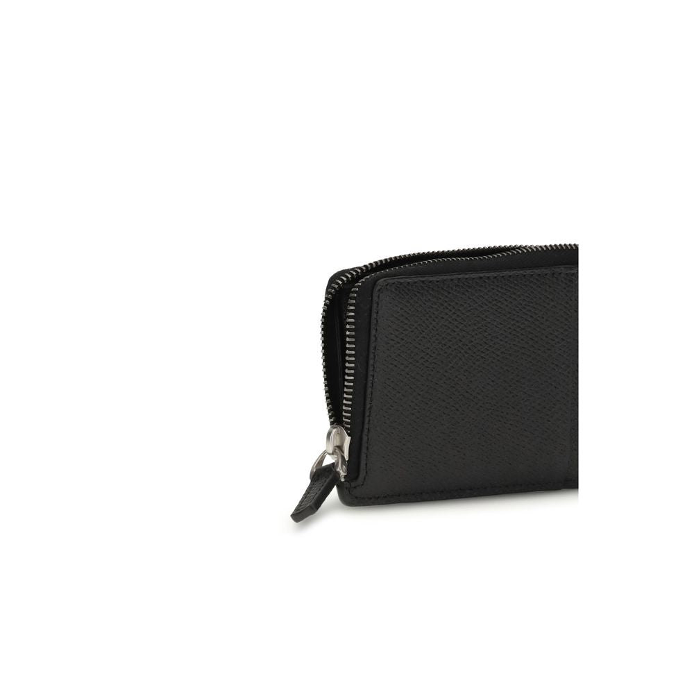 Black Calf Leather Bos Taurus Wallet - ventzia