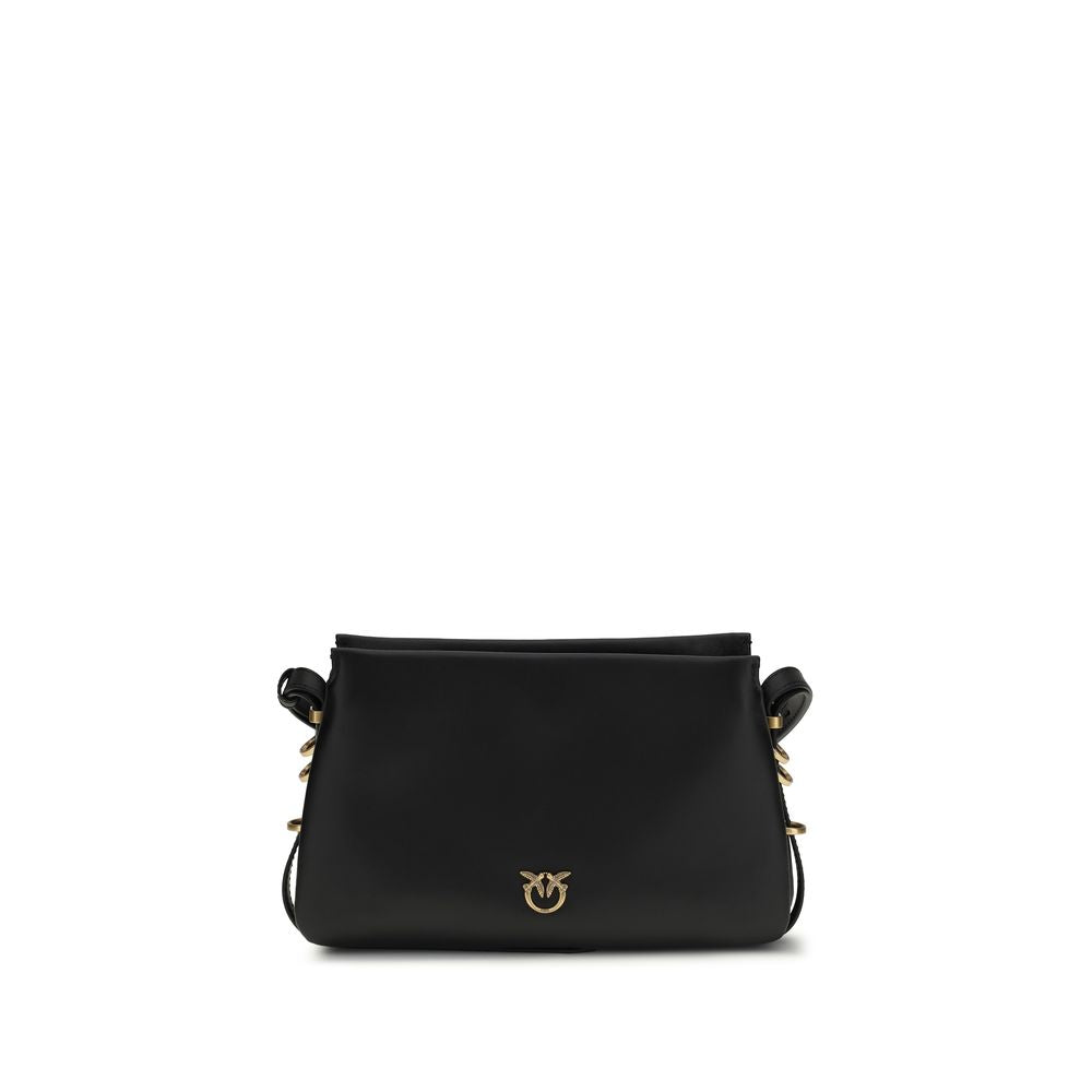 Black Calf Leather Bos Taurus Shoulder Bag - ventzia