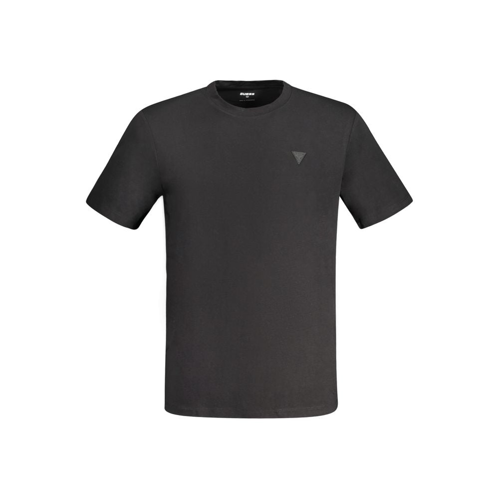 Black Cotton Men's T-Shirt - ventzia