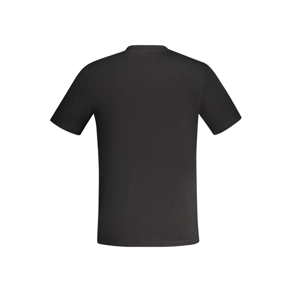 Black Cotton Men's T-Shirt - ventzia