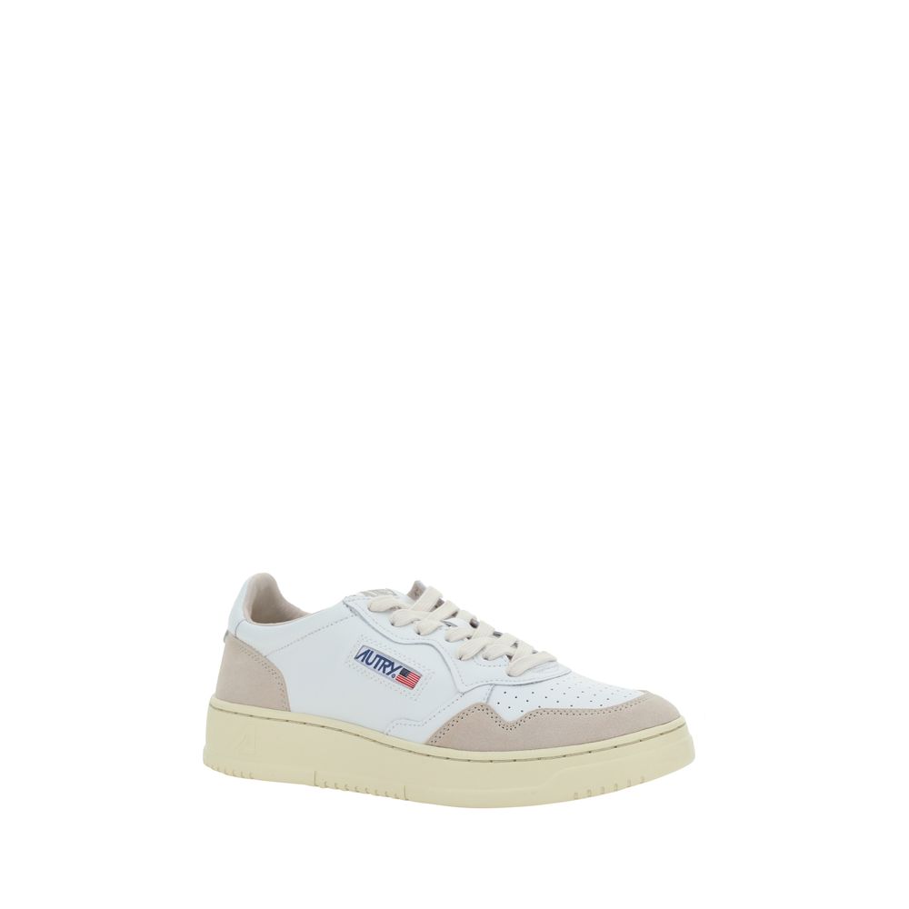 White Calf Leather Bos Taurus Low Top Sneakers - ventzia