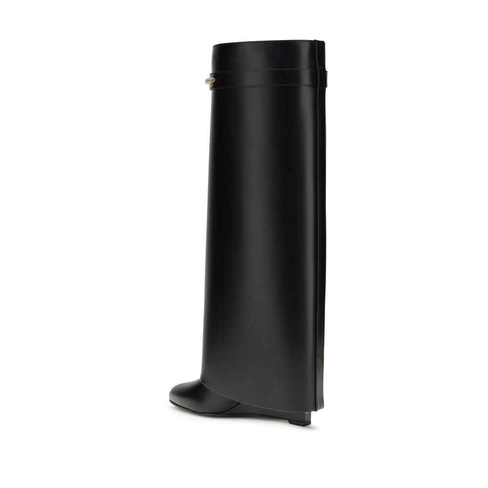Black Calf Leather Bos Taurus Boots - ventzia