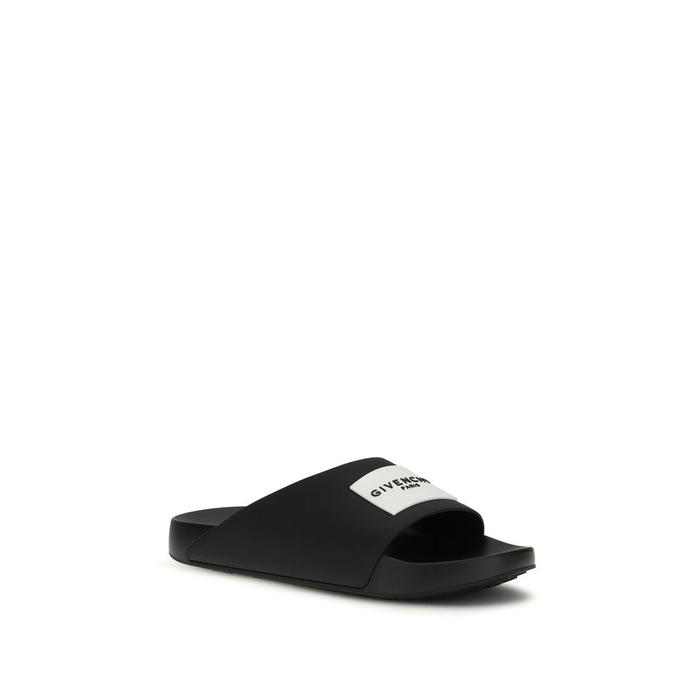 Black Rubber Slippers - ventzia