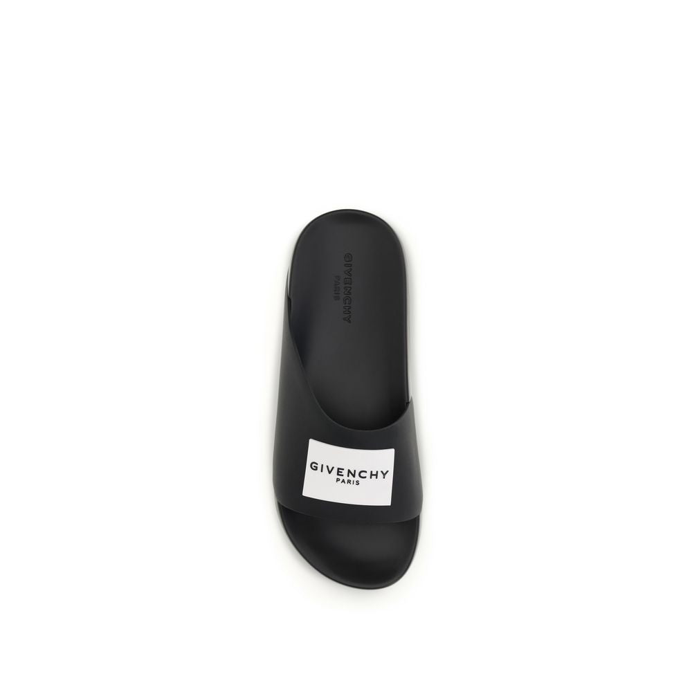 Black Rubber Slippers - ventzia