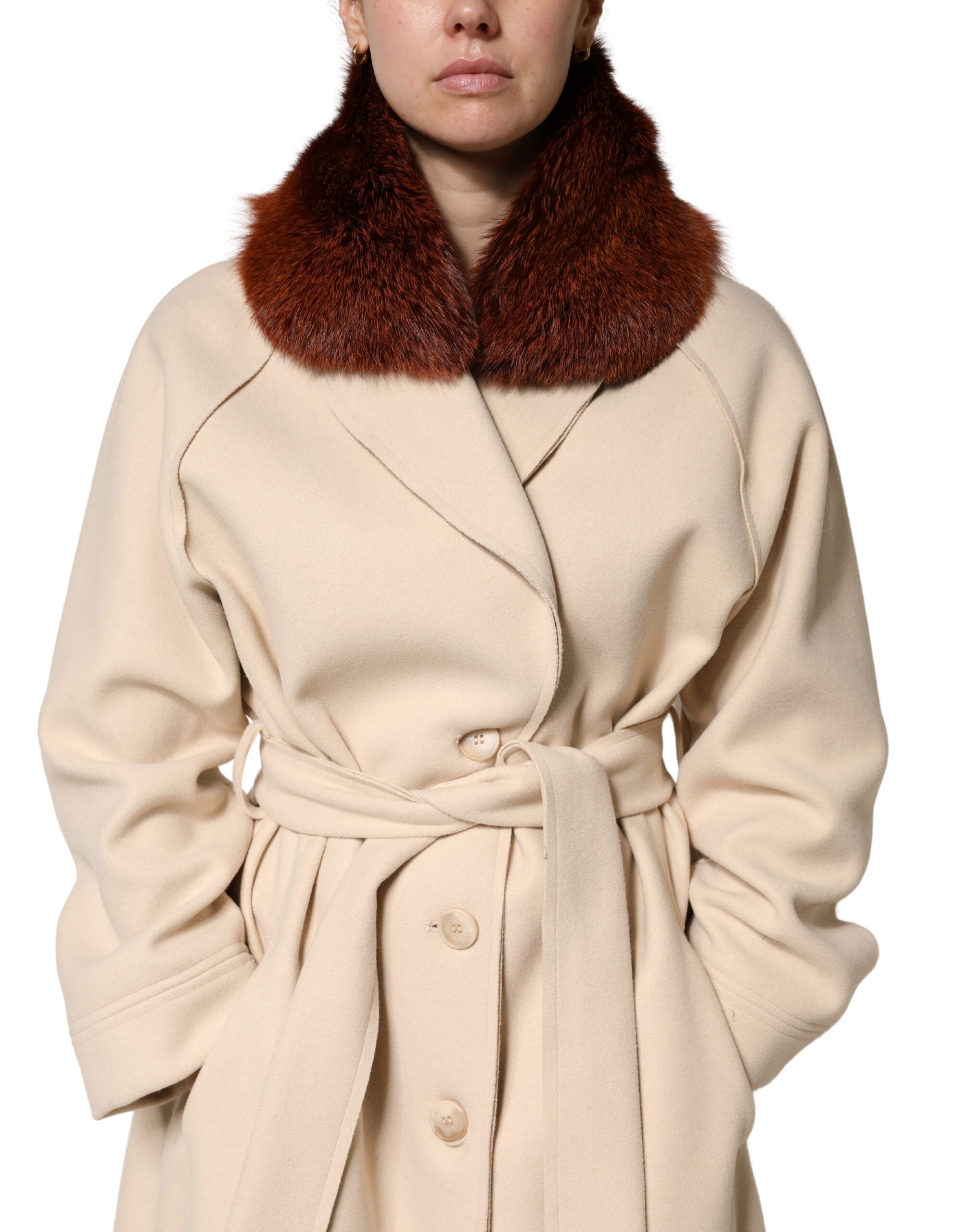 Brown Mink Fur Collar Women Neck Wrap 60cm x 14cm  Scarf - ventzia