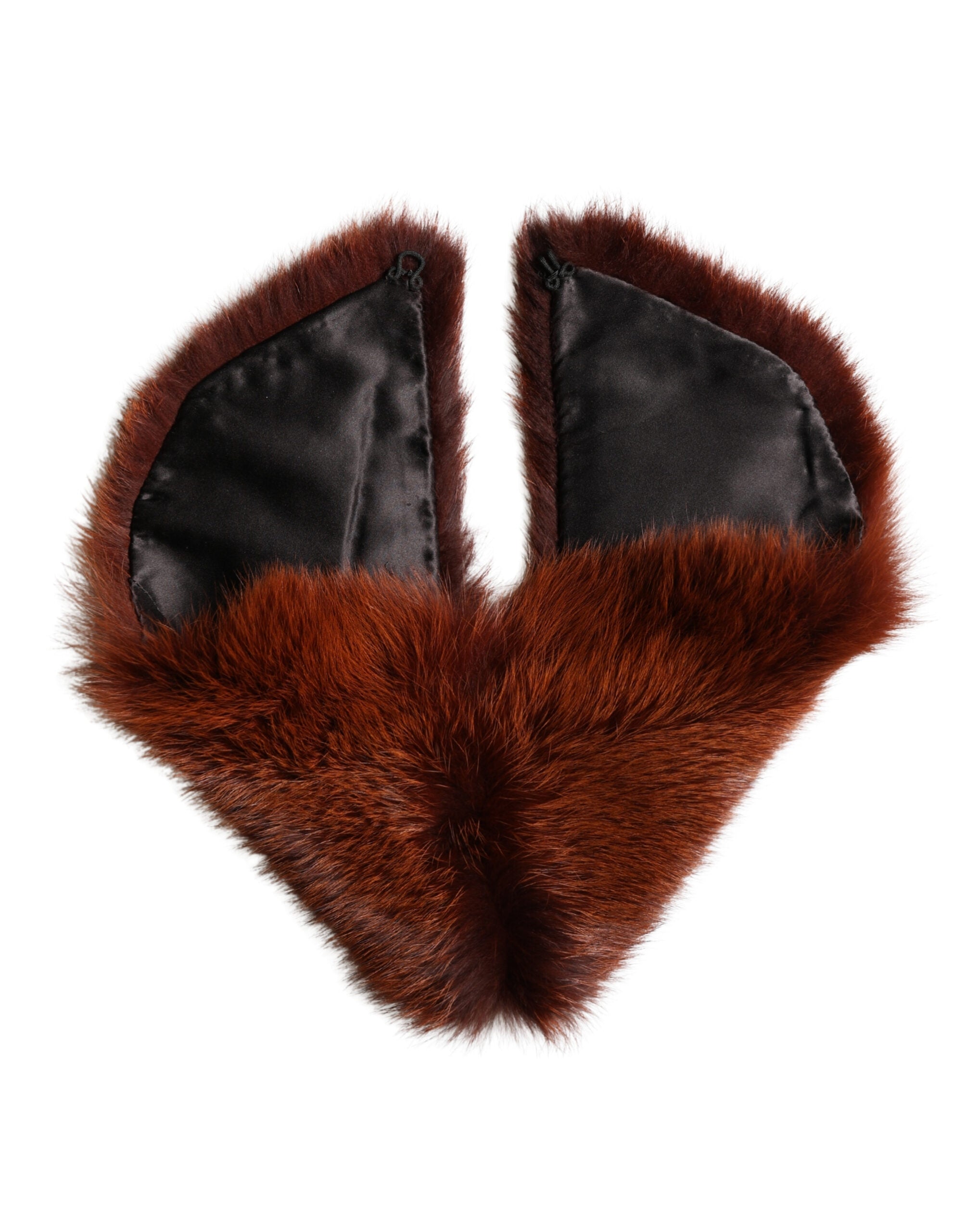 Brown Mink Fur Collar Women Neck Wrap 60cm x 14cm  Scarf - ventzia