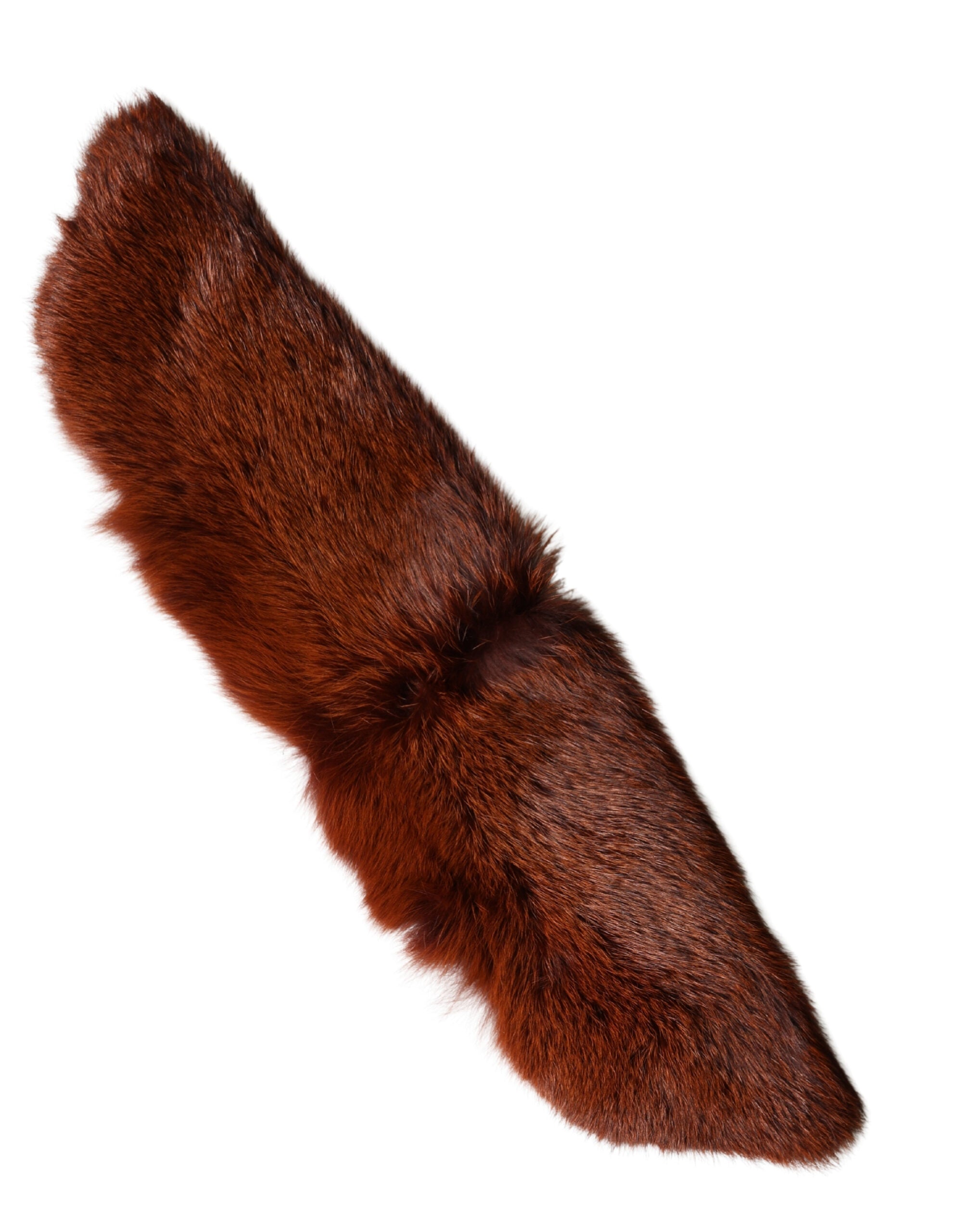 Brown Mink Fur Collar Women Neck Wrap 60cm x 14cm  Scarf - ventzia