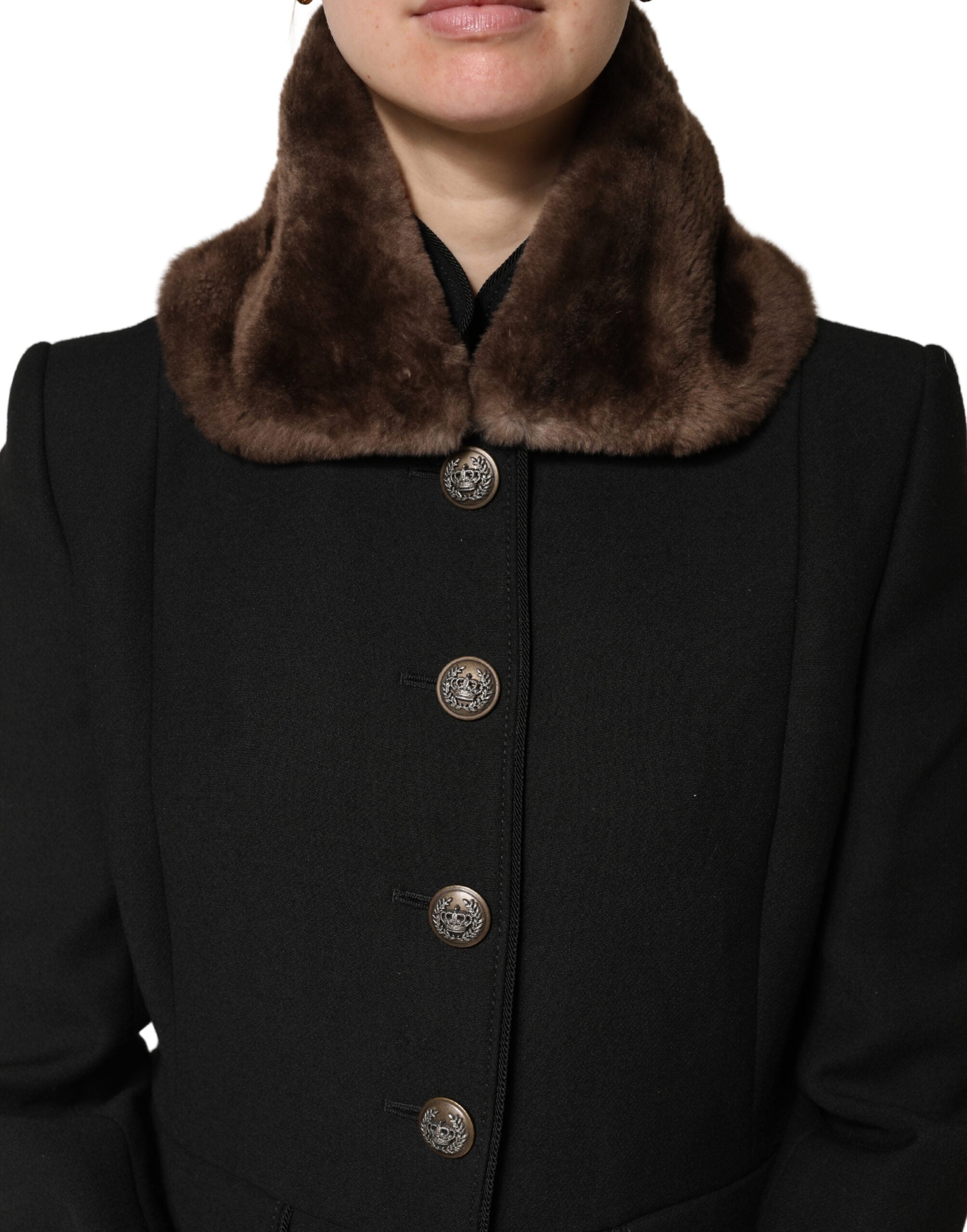 Brown Fur Shoulder Collar Neck Wrap 60cm x 14cm Scarf - ventzia