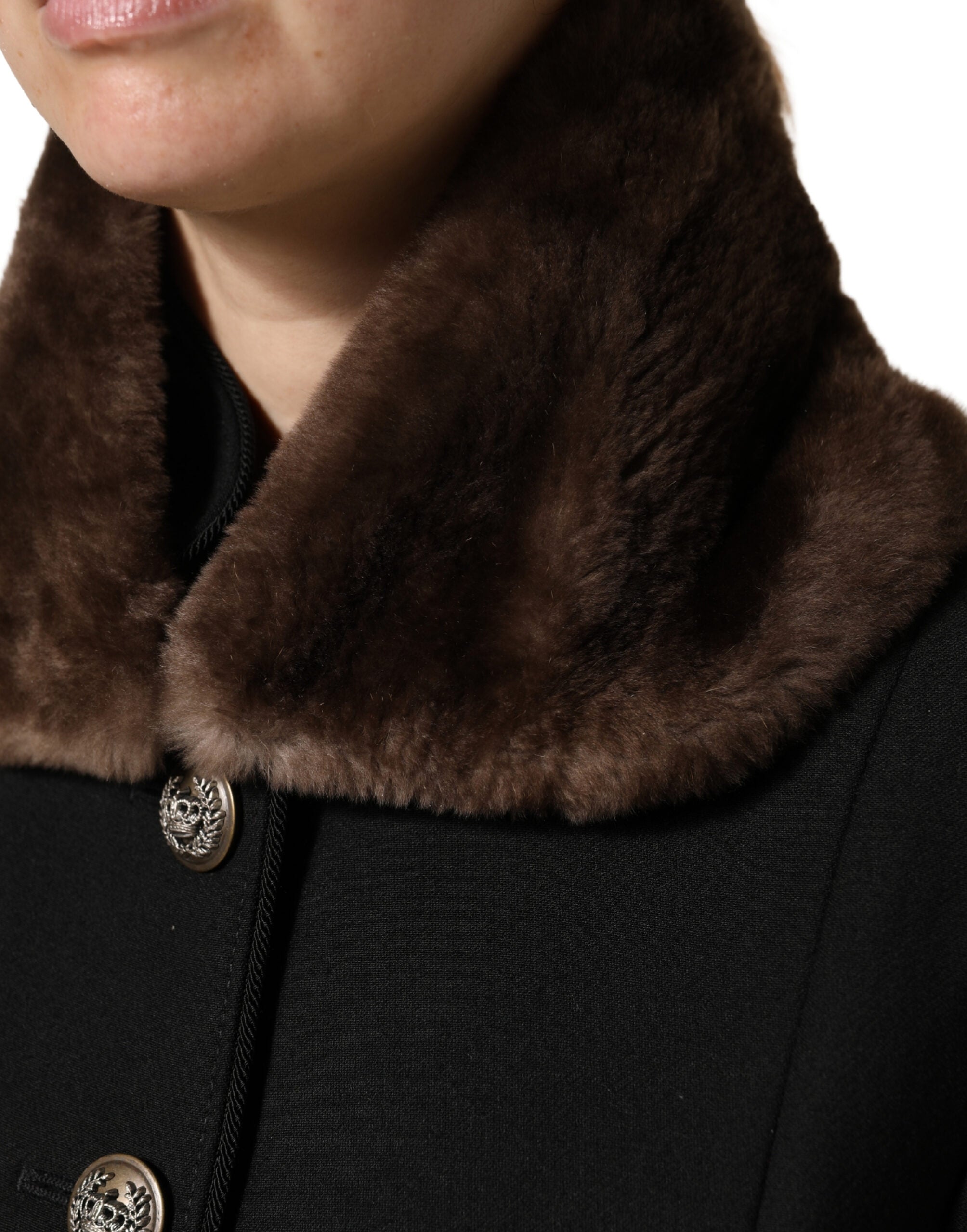 Brown Fur Shoulder Collar Neck Wrap 60cm x 14cm Scarf - ventzia