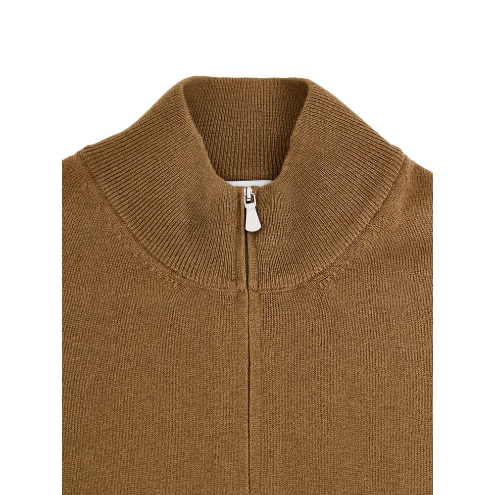 Brown Wool Turtleneck - ventzia