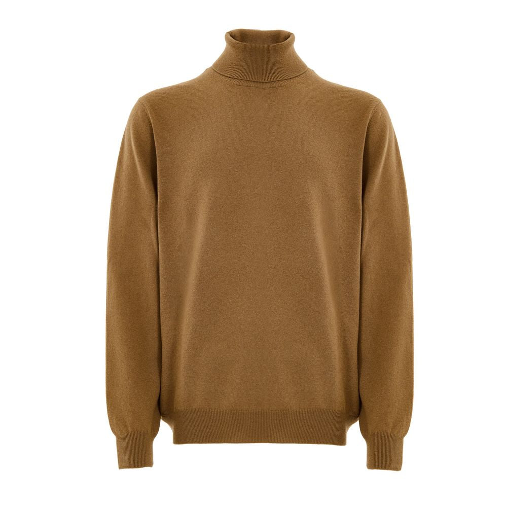 Brown Wool Turtleneck - ventzia