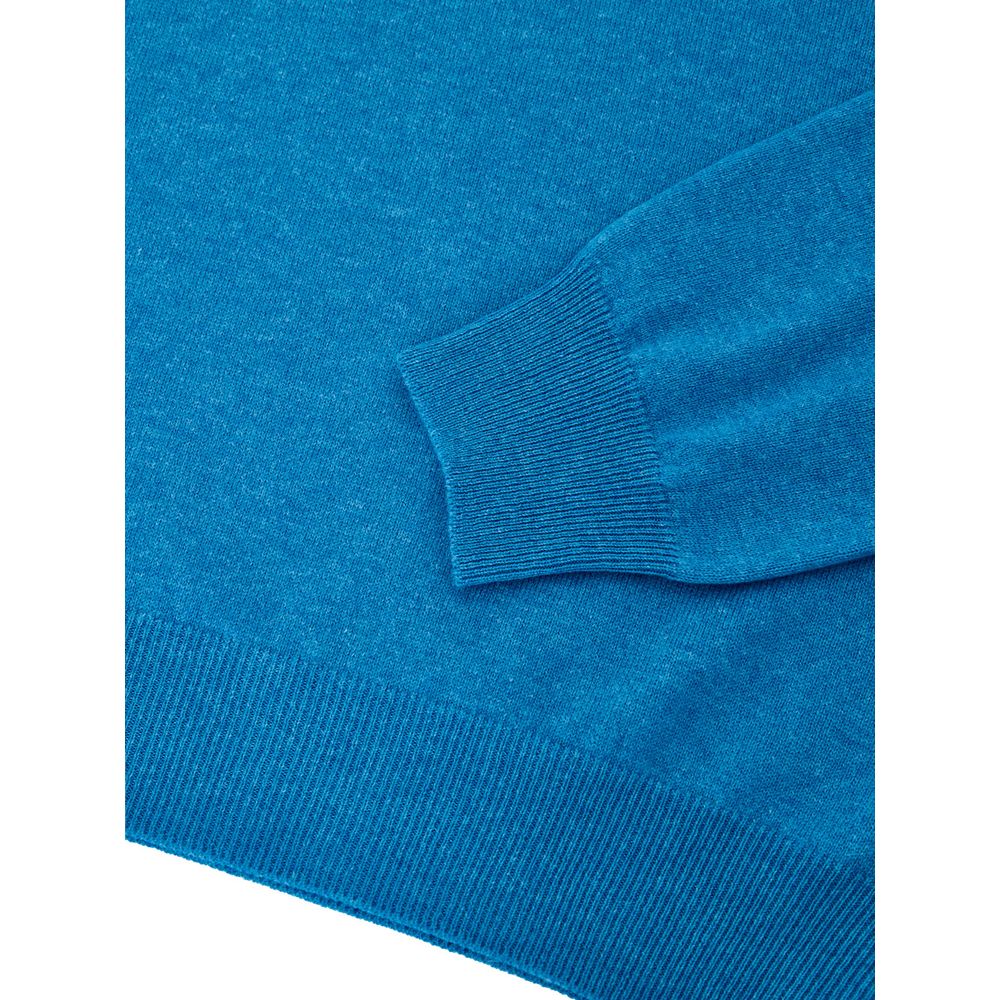 Blue Wool Turtleneck - ventzia
